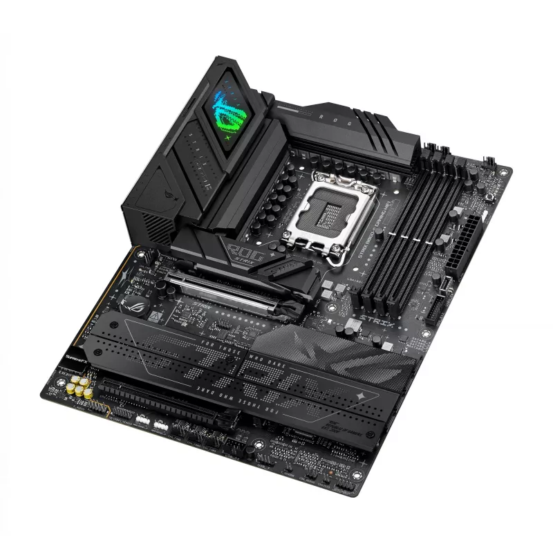 Płyta główna ASUS ROG STRIX B860-F GAMING WIFI — Intel B860, LGA 1851, ATX, DDR5, 4x DIMM, Wi‑Fi 7, LAN 2,5 Gb, 4x M.2