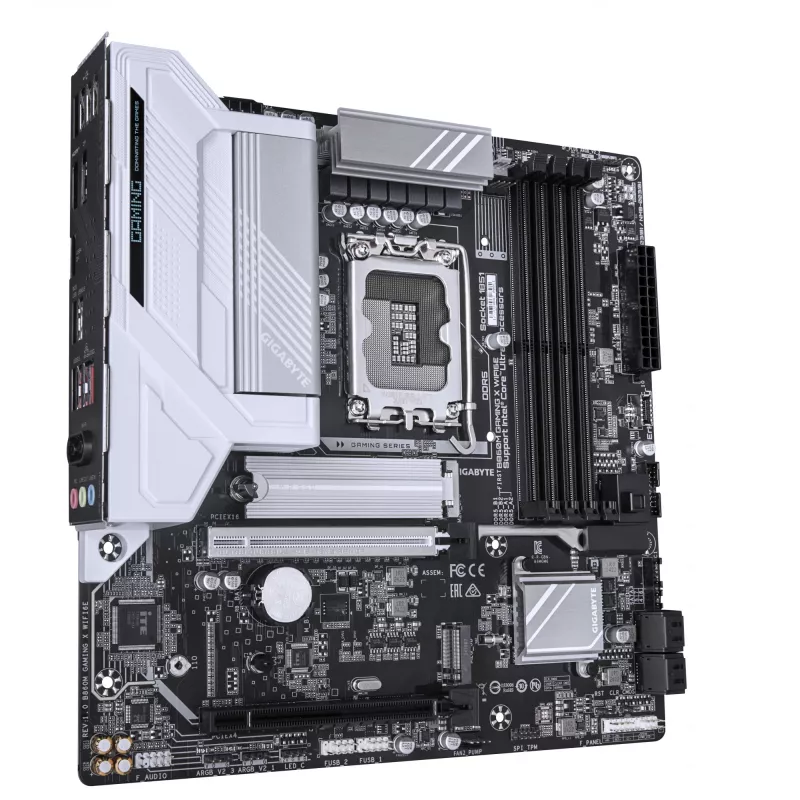 Płyta główna GIGABYTE B860M GAMING X WIFI6E - procesory Intel Core Ultra, 8+1+2+2 faz VRM, do 9200MHz DDR5, 1xPCIe 5.0 + 1xPCIe 4.0 M.2, 2.5GbE LAN, WIFI 6E, USB 4