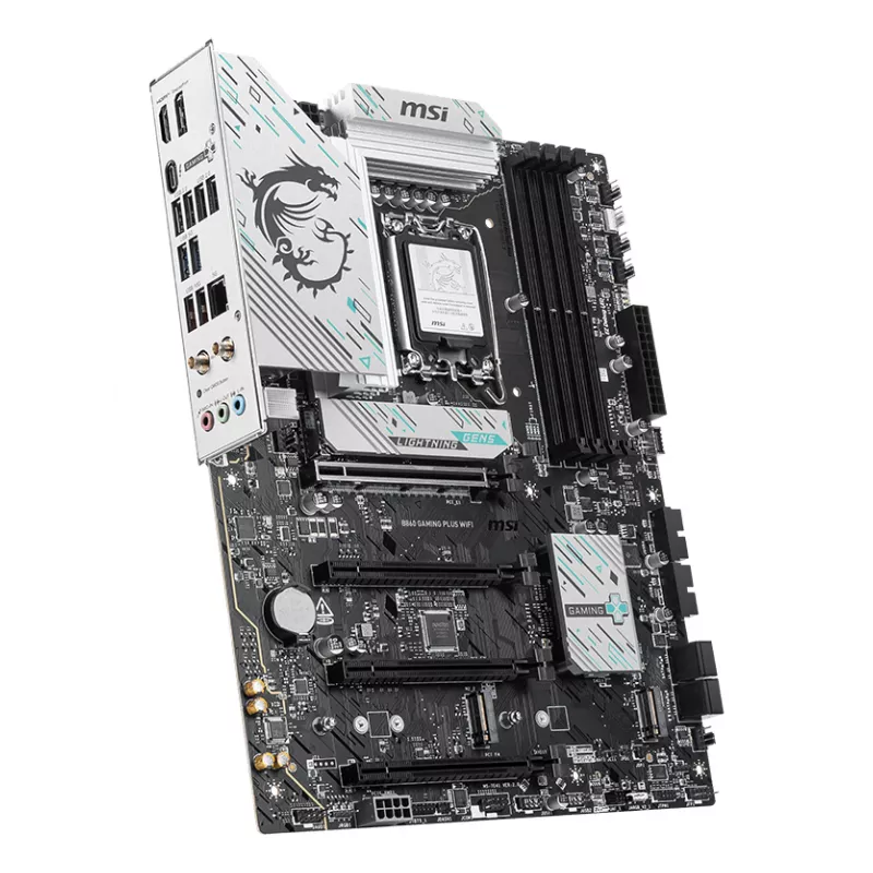 Płyta główna MSI B860 GAMING PLUS WIFI — Intel B860, LGA 1851, ATX, DDR5, 4x DIMM, 3x M.2, Wi‑Fi 7, 5GbE