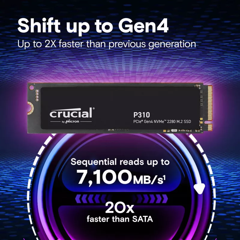MICRON / CRUCIAL SSD - Crucial P310 - 1 TB - PCIe Gen4 x4 - M.2 2280