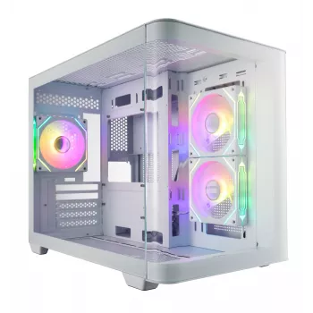 FSP S380-WA Obudowa Mini Tower mITX, mATX Biała ARGB