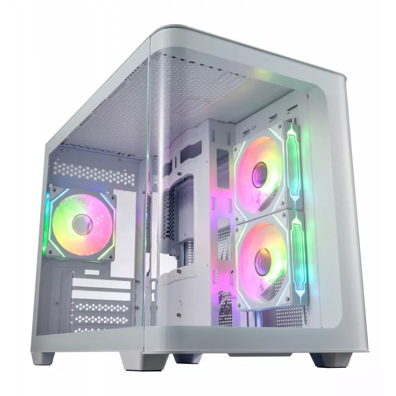 FSP S380-WA Obudowa Mini Tower mITX, mATX Biała ARGB