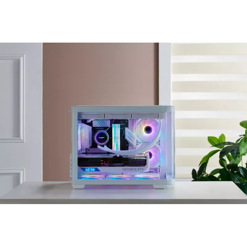 FSP S380-WA Obudowa Mini Tower mITX, mATX Biała ARGB