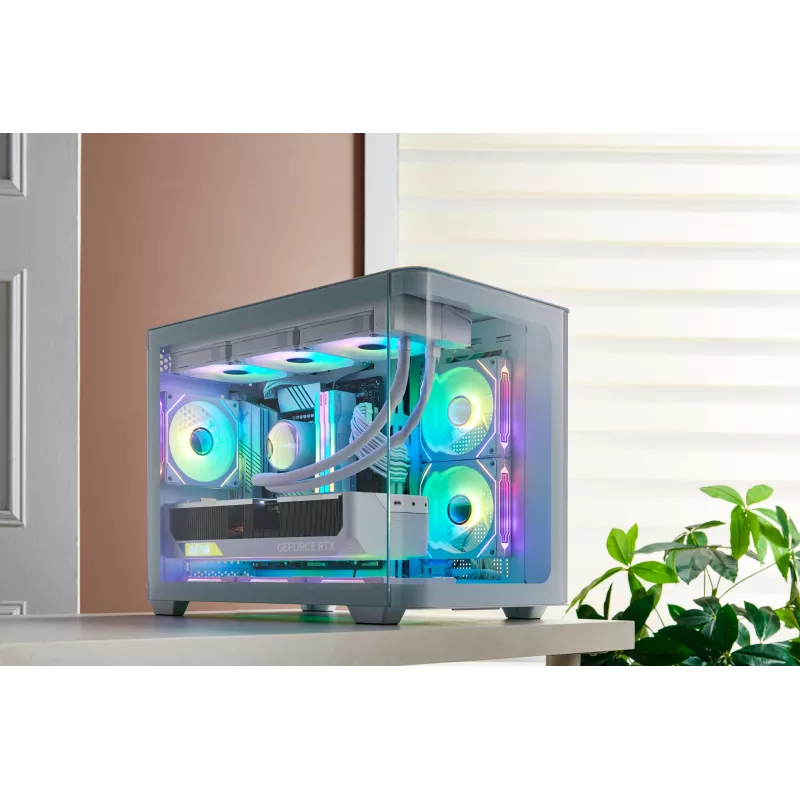 FSP S380-WA Obudowa Mini Tower mITX, mATX Biała ARGB