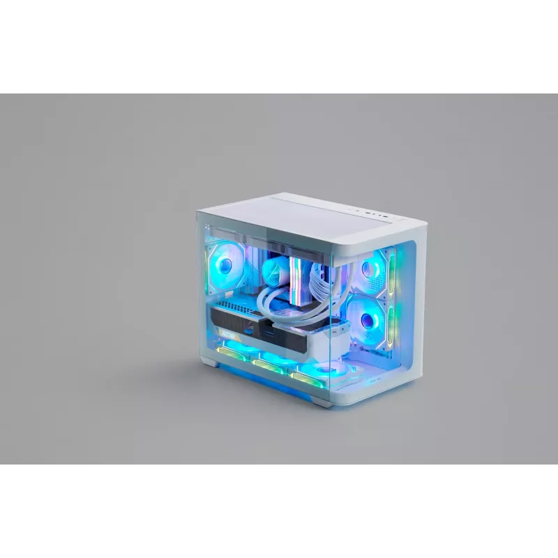 FSP S380-WA Obudowa Mini Tower mITX, mATX Biała ARGB
