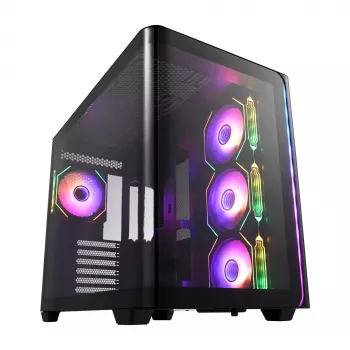 FSP M580-BA Obudowa Midi Tower mITX, mATX Czarny ARGB