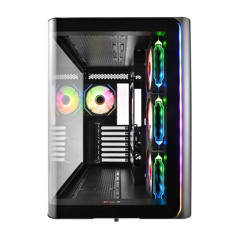 FSP M580-BA Obudowa Midi Tower mITX, mATX Czarny ARGB
