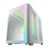 FSP M580-WA Obudowa Midi Tower mITX, mATX Biała ARGB, Midi Tower, PC, Biała, ATX, micro ATX, Mini-ITX, Szkło, SPCC, Gaming