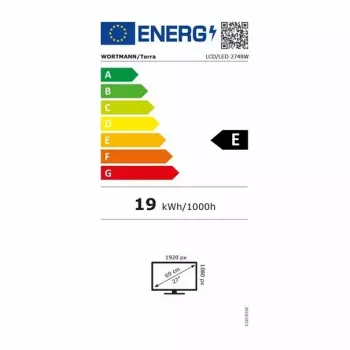 TERRA 3030227 monitor komputerowy 68,6 cm (27 cali) 1920 x 1080 pikseli Full HD LED Czarny