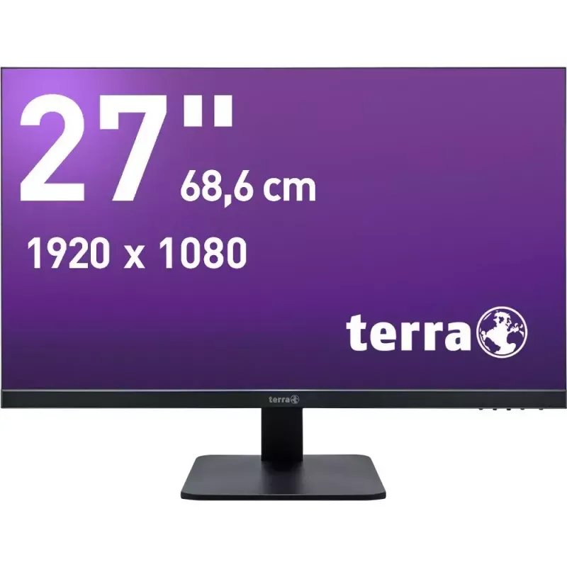 TERRA 3030229 monitor komputerowy 68,6 cm (27 cali) 1920 x 1080 pikseli Full HD LED Czarny
