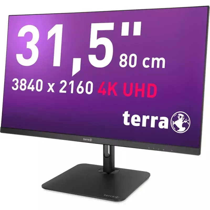 Monitor komputerowy TERRA 3030234 80 cm (31,5 cala) 3840 x 2160 pikseli 4K Ultra HD LCD czarny