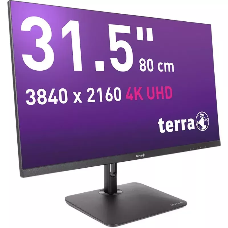 Monitor komputerowy TERRA 3030234 80 cm (31,5 cala) 3840 x 2160 pikseli 4K Ultra HD LCD czarny