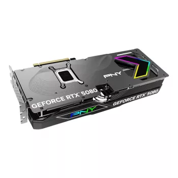 PNY GeForce RTX 5080 16 GB ARGB OC Triple Fan - 16 GB GDDR7 - DisplayPort 2.1b / HDMI 2.1b