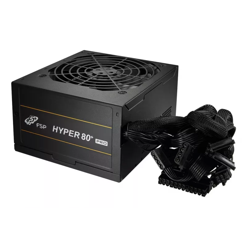 FSP HYPER 80+ PRO 550W Zasilacz ATX ATX3.1 Czarny, 550 W, 200 - 240 V, 4,5 A, Aktywne, 85 W, 549,6 W