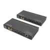 Zestaw przedłużacza KVM DIGITUS HDBaseT. 150m 4K/60Hz. USB 2.0. PoC. IR. czarny