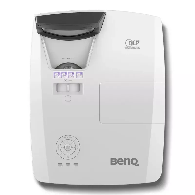 BenQ MH856UST+ Projektor ultra krótkiego rzutu 3500 ANSI lumenów DLP 1080p (1920x1080) 3D Czarny, Biały