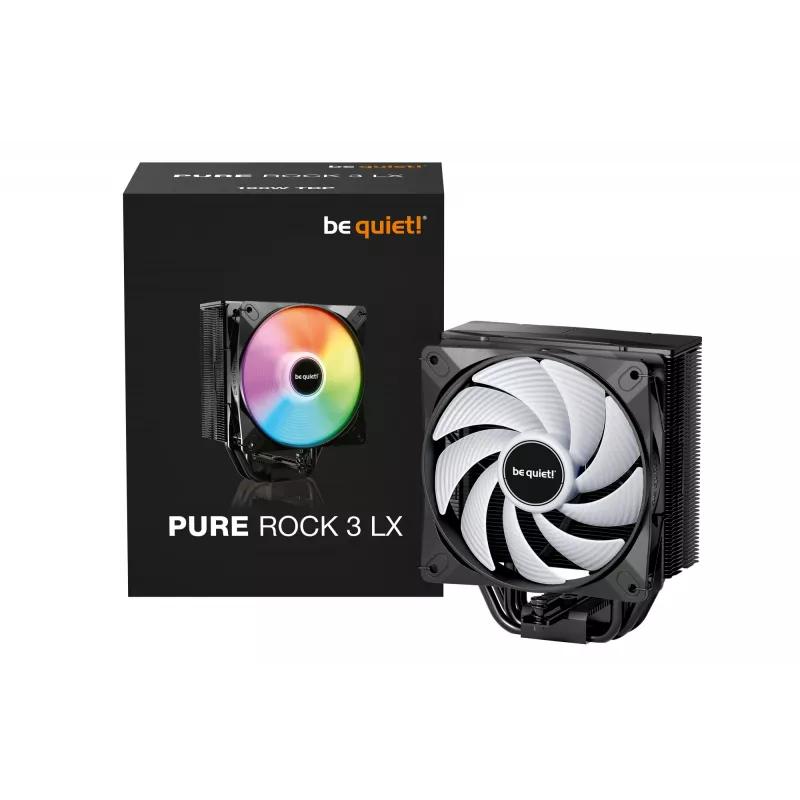 be quiet! Pure Rock 3 LX Chłodzenie procesora Powietrzny 12 cm Czarny 1 szt.