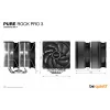 be quiet! Pure Rock Pro 3 Chłodzenie procesora Air cooler 12 cm Srebrny 1 szt.
