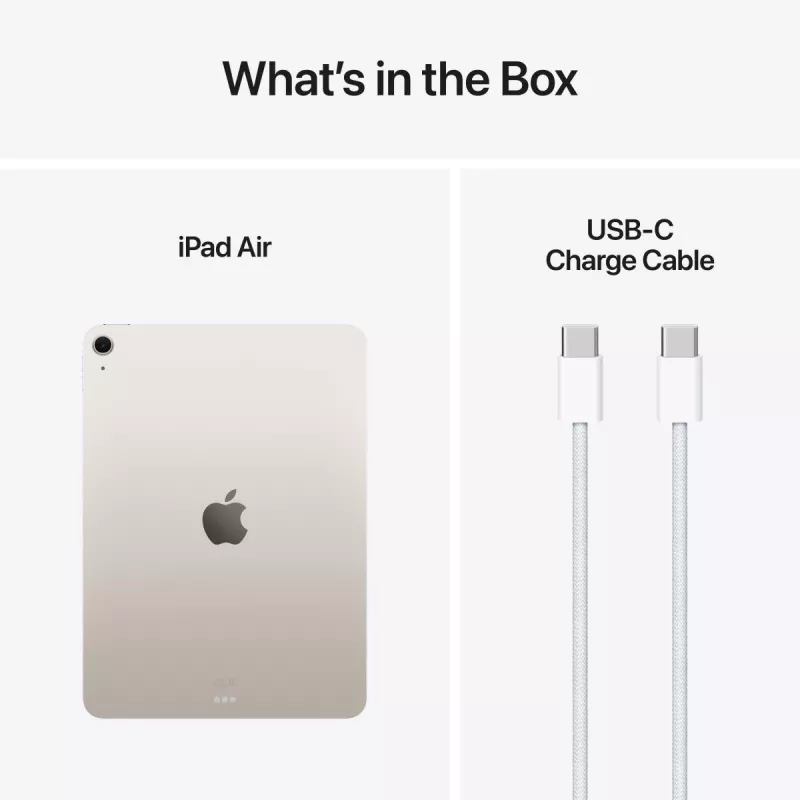 APPLE iPad Air (2025) - M3 - 11 cali - 7. generacja - Wi-Fi - 128GB - Starlight