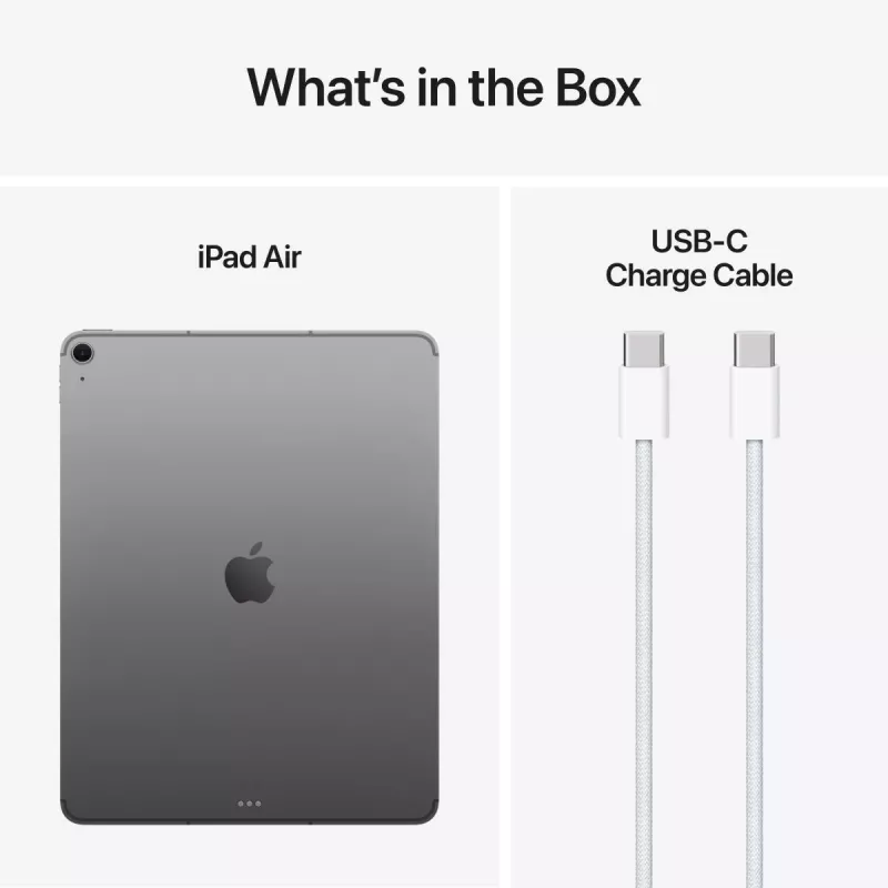 APPLE iPad Air (2025) - M3 - 13 cali - 7. generacja - Wi-Fi + Cellular - 256GB - Gwiezdna Szarość