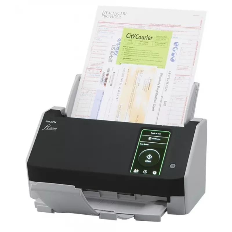 Ricoh fi-8040 ADF + skaner z ręcznym podawaniem 600 x 600 DPI A4 Czarny, Szary
