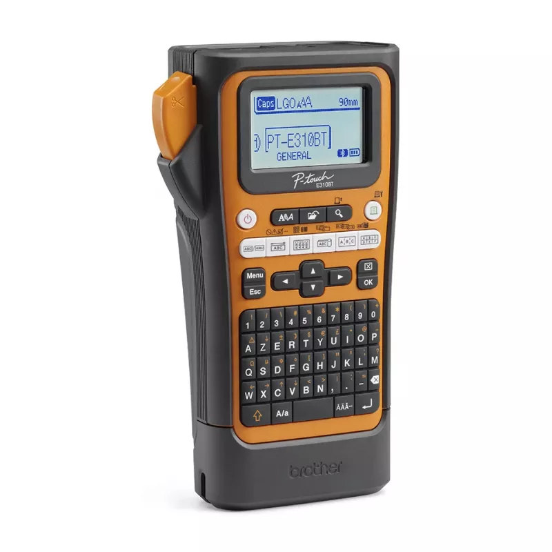 Brother PT-E310BTVP drukarka etykiet Transfer termiczny 180 x 180 DPI 20 mm/s Przewodowa i bezprzewodowa HSE/TZe Bluetooth QWERTY