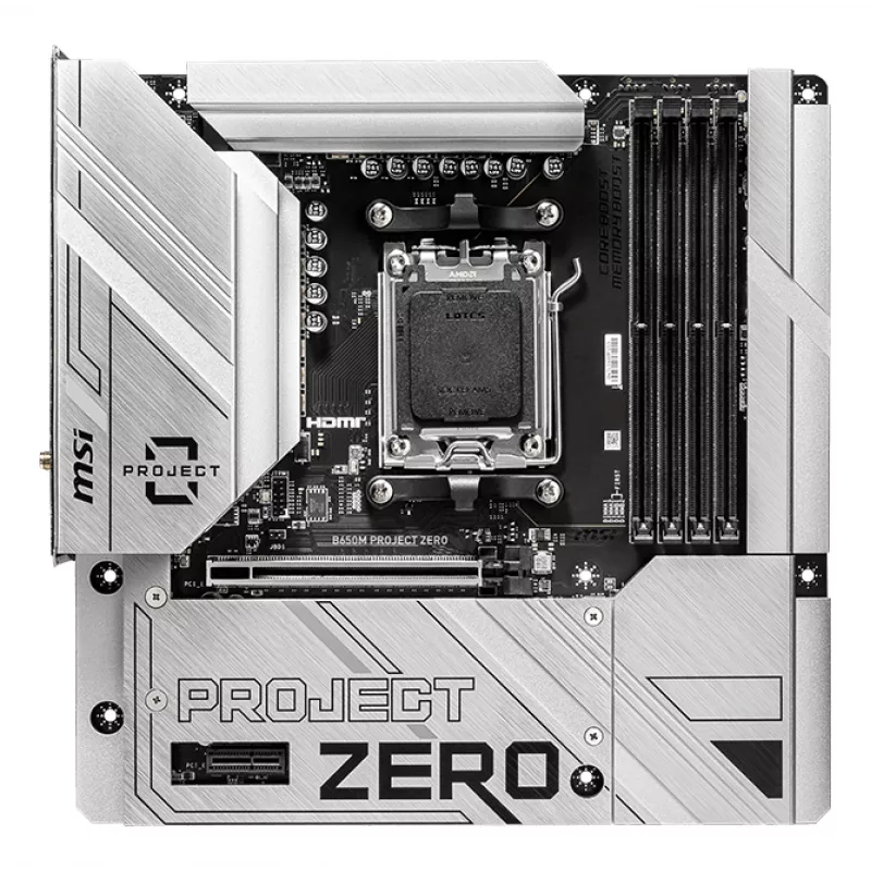 MSI B650M PROJECT ZERO płyta główna AMD B650 Socket AM5 micro ATX