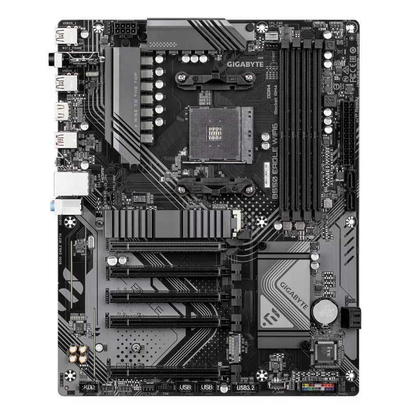 Płyta główna GIGABYTE B550 EAGLE WIFI6 ATX, AMD B550, Socket AM4, DDR4, 4x DIMM, 2x M.2, Wi‑Fi 6, Bluetooth 5.3