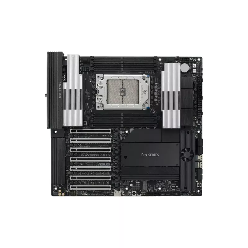 Płyta główna ASUS PRO WS WRX90E-SAGE SE, chipset AMD WRX90, Socket sTR5, EEB, 8x DDR5 DIMM, 7x PCIe x16 GEN5, 4x M.2, 2x USB4 GEN3X2