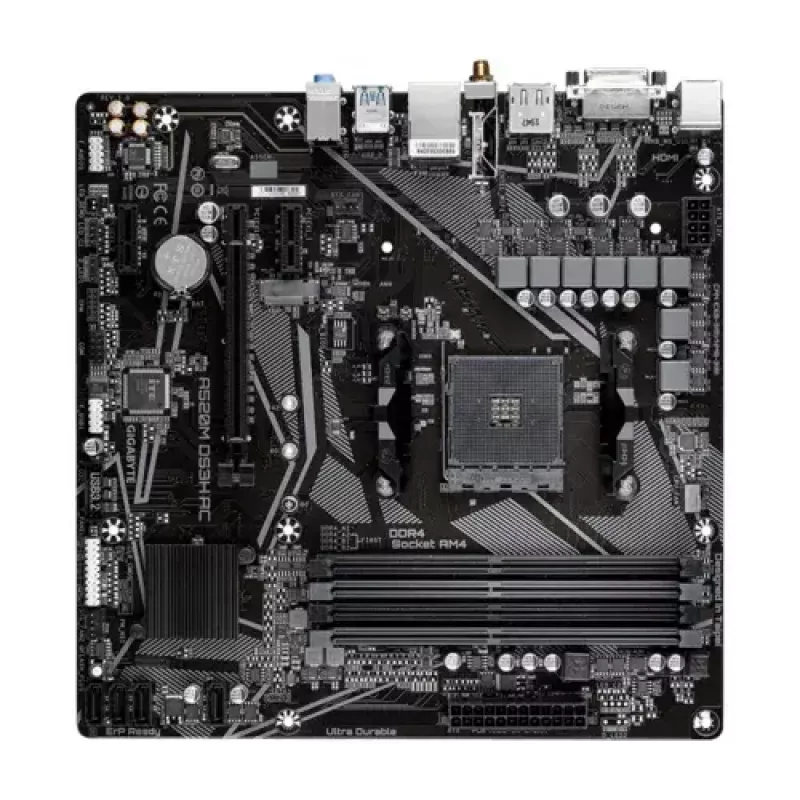 Płyta główna GIGABYTE A520M DS3H AC, A520, AM4, Micro ATX