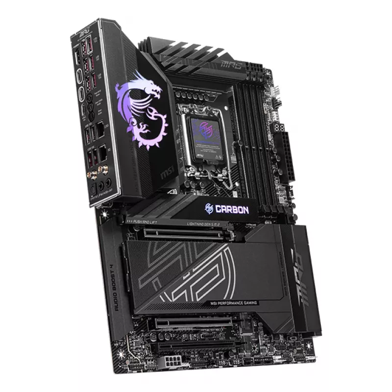 Płyta główna MSI MPG Z890 CARBON WIFI ATX — Intel LGA1851, Z890, DDR5, 4x DIMM, 5x M.2, Wi‑Fi 7, 2.5Gb LAN