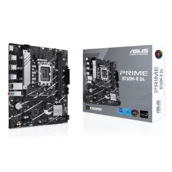 Płyta główna ASUS PRIME B760M-R D4 Intel B760 LGA 1700 micro ATX