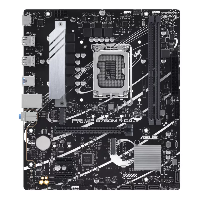 Płyta główna ASUS PRIME B760M-R D4 Intel B760 LGA 1700 micro ATX