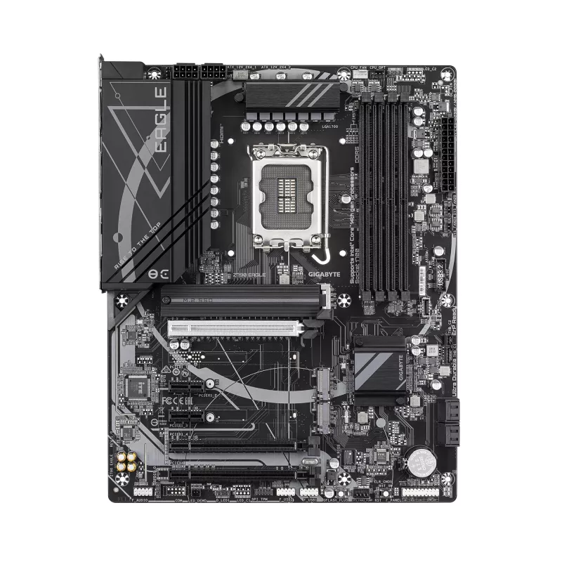 Płyta główna GIGABYTE Z790 EAGLE - obsługuje procesory Intel Core 14. generacji, 12+1+1 faz VRM, do 7600 MHz DDR5 (OC), 3x PCIe 4.0 M.2, 2,5 GbE LAN, USB 3.2 Gen 2