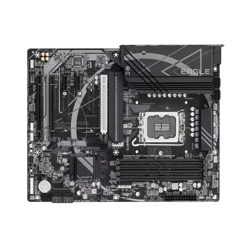 Płyta główna GIGABYTE Z790 EAGLE - obsługuje procesory Intel Core 14. generacji, 12+1+1 faz VRM, do 7600 MHz DDR5 (OC), 3x PCIe 4.0 M.2, 2,5 GbE LAN, USB 3.2 Gen 2
