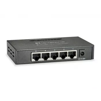 LevelOne GEU-0523 przełącznik sieciowy niezarządzalny Gigabit Ethernet (10/100/1000) Czarny