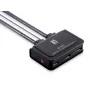 LevelOne 2-portowy przełącznik KVM z kablem USB HDMI, 1920 x 1200 pikseli, czarny, szary