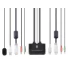 LevelOne 2-portowy przełącznik KVM z kablem USB HDMI, 1920 x 1200 pikseli, czarny, szary