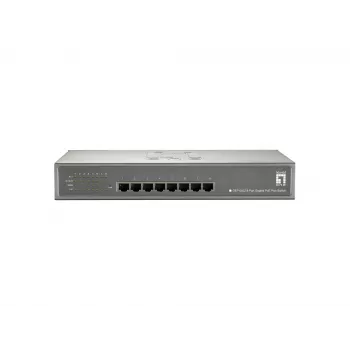 LevelOne 8-portowy przełącznik Gigabit PoE, 802.3at/af PoE, 240W
