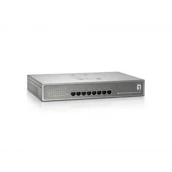 LevelOne 8-portowy przełącznik Gigabit PoE, 802.3at/af PoE, 240W