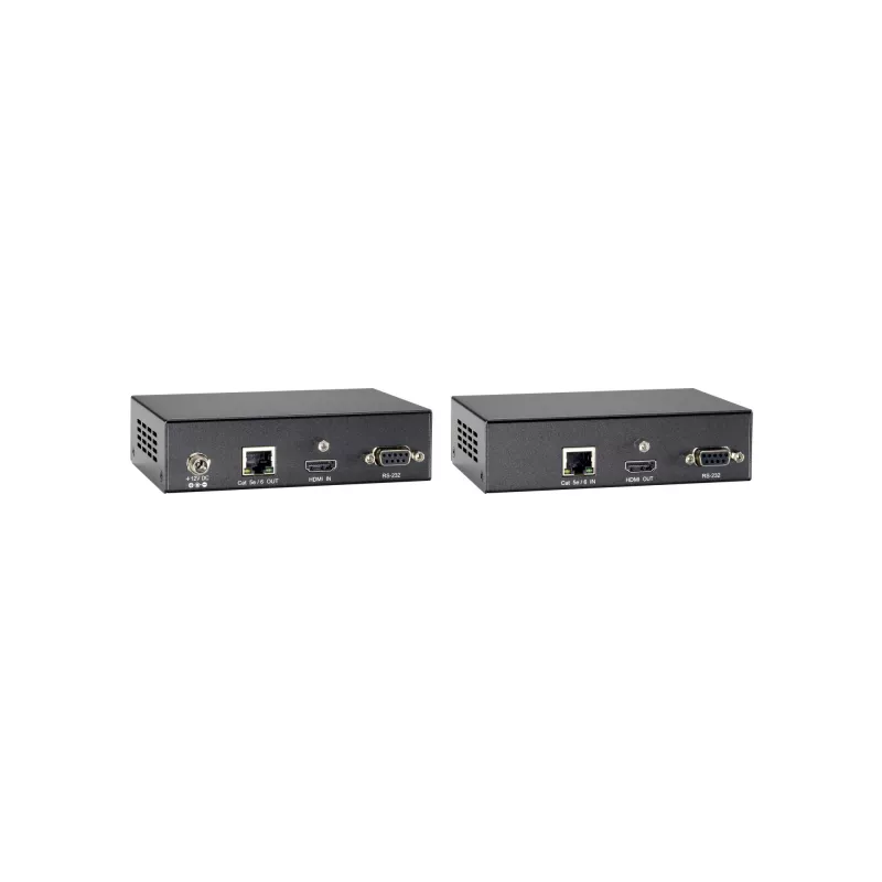 LevelOne HDMI over Cat.5 Extender Kit, HDBaseT, 100m, 802.3af PoE