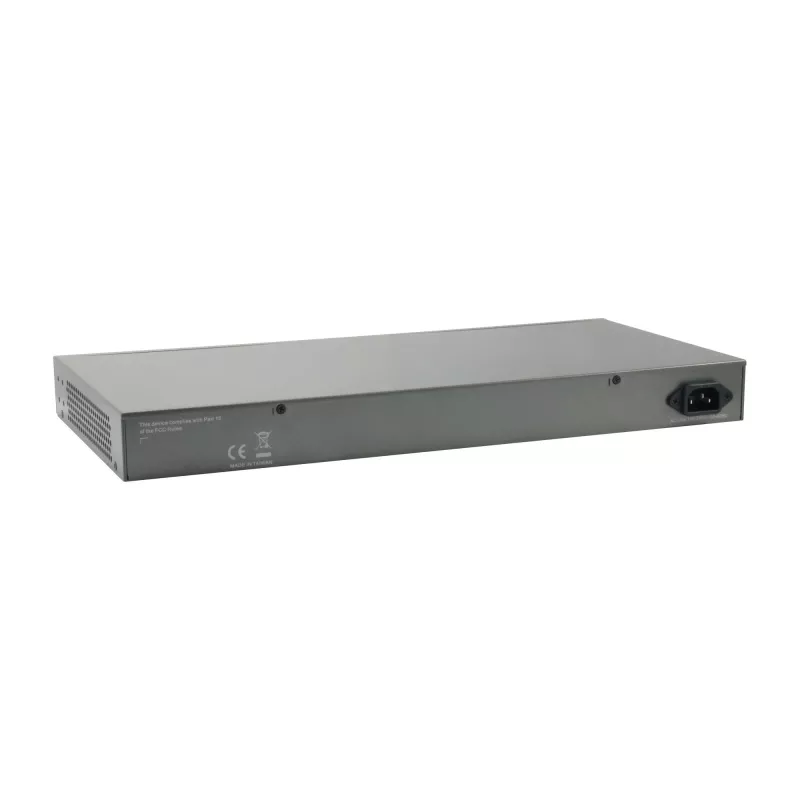 LevelOne TURING 26-portowy inteligentny przełącznik Gigabit PoE, 24 wyjścia PoE, 2 x kombo SFP/RJ45, 185 W, 802.3at/af PoE