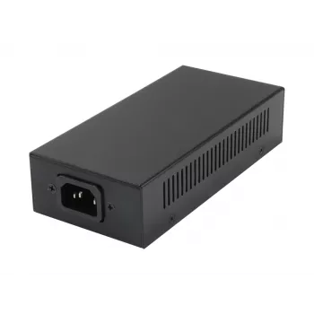 LevelOne Gigabit PoE Injector, 60W, 802.3at/af PoE, Gigabit Ethernet, 10,100,1000 Mbit/s, IEEE 802.3af, IEEE 802.3at, IEEE 802.3bt, Czarny, Zasilanie, 60 W