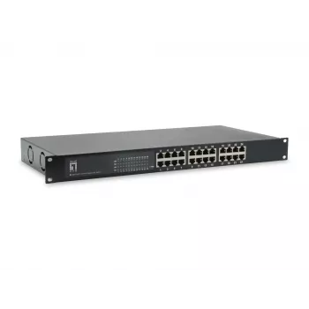 LevelOne 24-portowy przełącznik Gigabit PoE, 802.3at/af PoE, 630W