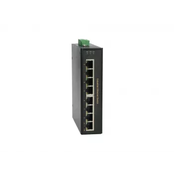 LevelOne 8-portowy przemysłowy przełącznik Fast Ethernet PoE, 4 wyjścia PoE, 802.3at/af PoE, 126 W, od -40°C do 75°C