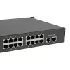 LevelOne 34-portowy przełącznik Fast Ethernet PoE, 802.3at/af PoE, 32 wyjścia PoE, 2 x Gigabit RJ45, 630 W