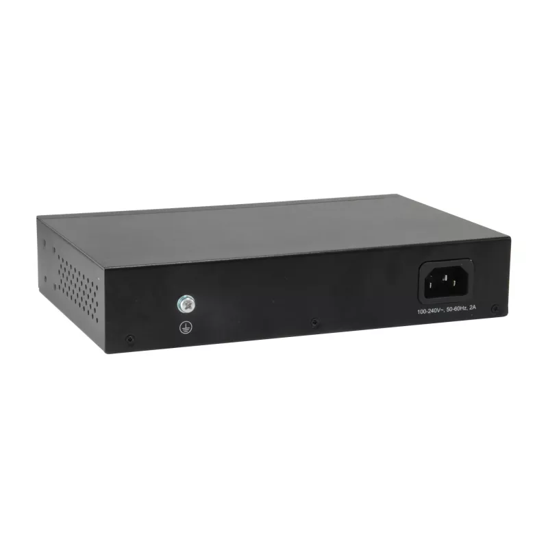 LevelOne 10-portowy inteligentny przełącznik Gigabit PoE, 8 wyjść PoE, 2 x Gigabit SFP, 70W
