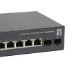 LevelOne 10-portowy inteligentny przełącznik Gigabit PoE, 8 wyjść PoE, 2 x Gigabit SFP, 70W