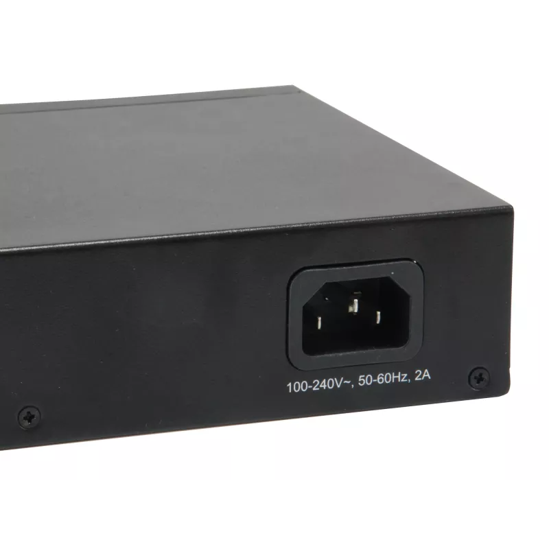 LevelOne 10-portowy inteligentny przełącznik Gigabit PoE, 8 wyjść PoE, 2 x Gigabit SFP, 70W