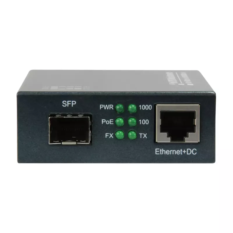 LevelOne RJ45 na SFP Gigabit Media Converter, PoE PSE